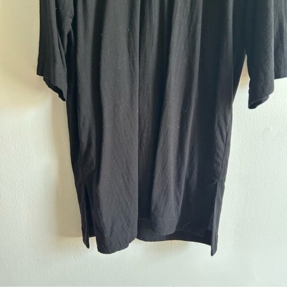 Arket Sz M Neps Black Cotton Relaxed Tunic Dress - Picture 7 of 13